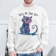 We'Re All Mad Here Cheshire Cat Alice Wonderland Book Boys Sweatshirt Gifts for Old Men