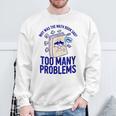 Why Was The Math Book Sad Too Many Problems Math Humor Sweatshirt Gifts for Old Men