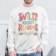 Wild About Reading Book Reading Library Writer Premium Tri-Blend Sweatshirt Gifts for Old Men