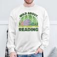 Wild About Reading Books Rhino Pig And Crocodile Sweatshirt Gifts for Old Men