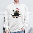 Witchy Book Lover Christmas Cat Reading Mystic Bookworm Sweatshirt Gifts for Old Men Witchy Book Lover Christmas Cat Reading Mystic Bookworm Sweatshirt Gifts for Old Men