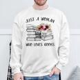 A Woman Who Loves Books Quotes Art Reader Reading Lover Sweatshirt Gifts for Old Men A Woman Who Loves Books Quotes Art Reader Reading Lover Sweatshirt Gifts for Old Men