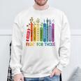 Women Book Flower Fight For Those Without Your Privilege Sweatshirt Gifts for Old Men
