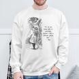 Women's Alice Adventures Wonderland Vintage Book Quote Lewis Carrol Sweatshirt Gifts for Old Men Women's Alice Adventures Wonderland Vintage Book Quote Lewis Carrol Sweatshirt Gifts for Old Men