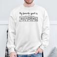Women's My Favorite Sport Is Reading Fun Book Fan Reader Sketch Art Sweatshirt Gifts for Old Men Women's My Favorite Sport Is Reading Fun Book Fan Reader Sketch Art Sweatshirt Gifts for Old Men