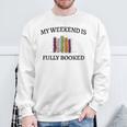 Women's My Weekend Is Fully Booked Cozy Bookish Book Club Sweatshirt Gifts for Old Men Women's My Weekend Is Fully Booked Cozy Bookish Book Club Sweatshirt Gifts for Old Men