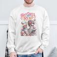 Women's Hot Girls Reader Floral Book Lover Cute Skeleton Reading Sweatshirt Gifts for Old Men