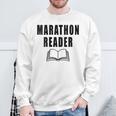 Women's Marathon Reader Book Reader Sweatshirt Gifts for Old Men Women's Marathon Reader Book Reader Sweatshirt Gifts for Old Men