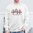 Women's San Franciscos Cat Golden Gates Bridge Cat Reading Books Sweatshirt Gifts for Old Men Women's San Franciscos Cat Golden Gates Bridge Cat Reading Books Sweatshirt Gifts for Old Men