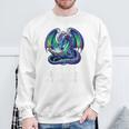 In a World Of Bookworms Be a Book Dragon Reading Sweatshirt Gifts for Old Men