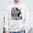Yaoi Eat Sleep Repeat Manga Anime Book Premium Tri-Blend Sweatshirt Gifts for Old Men