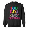 100 Days Of School Reading English Teacher Books Stack Sweatshirt