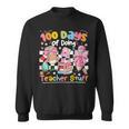 100th Day Of School Teacher 100 Days Coffee Books Sweatshirt