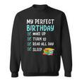 10th Perfect Birthday Reading 10 Years Old Book Lover Sweatshirt