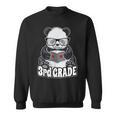 3rd Grade Back To School Panda Book Reader Teacher Heart Sweatshirt