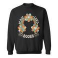 70s Groovy Rainbow Reading Outfit Hippie Peace Love Books Sweatshirt