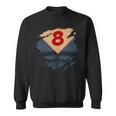 8th Birthday Comic Book Superhero Born In 2017 Sweatshirt 8th Birthday Comic Book Superhero Born In 2017 Sweatshirt