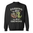 Alligator Book Lover Reading Pun Bookish Humor Vibes Sweatshirt