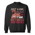 Animal Just A Girl Who Loves Red Pandas And Books Reading Sweatshirt