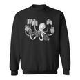 Animal Readers Armed With Knowledge Book Loving Octopus Librarian Art Sweatshirt