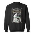 Anti-Social Book-Club Cat Graphic Sweatshirt