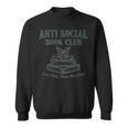 Antisocial Book Club Less Talk More Reading Sweatshirt