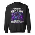 Assuming I'm Just An Old Lady Fantasy Book Reader Mom Dragon Sweatshirt
