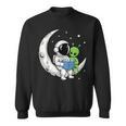 Astronaut Alien Reading Book Moon Space Sweatshirt Astronaut Alien Reading Book Moon Space Sweatshirt