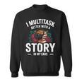 Audiobook Enthusiasts Headphones Flowers Book Club Bookworm Sweatshirt Audiobook Enthusiasts Headphones Flowers Book Club Bookworm Sweatshirt