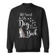 Australian Shepherd Dog Book Reading Love Mini Aussie Men Women Kids Sweatshirt