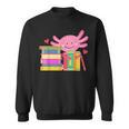 Axolotl Book Reading Librarian English Teacher For Men Women Kids Sweatshirt