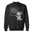 Axolotl Reading Is AXO-Lots Of Fun Book Lover Sweatshirt