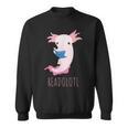 AXOLOTL Reads a Book READOLOTL Bookworm Axolotl Sweatshirt AXOLOTL Reads a Book READOLOTL Bookworm Axolotl Sweatshirt