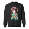 Axolotl Shirts For Girls Book Lover Cute I Read Alotl Books Sweatshirt