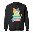 Back To School Kawaii Cat School Books Homework For Men Women Kids Sweatshirt