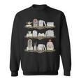 Belle Inspired Book Shelf Art Rose Book Lover For Women Sweatshirt