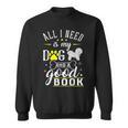 Bichon Frise Dog Saying Drawing Books Reading Sweatshirt