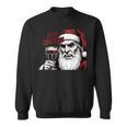 Bite Christmas Vampire Santa Claus Vintage Comic Book Style Sweatshirt