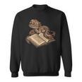 Boa Constrictor Reading A Book Sweatshirt