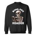 Bonafide Reader Cute Skeleton Reading a Book Lover Bookish Sweatshirt