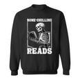 Bone-Chilling-Reads Skeleton Reading Bookworm Book Lovers Sweatshirt
