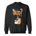 Boo Kids Book Lover Ghost Halloween Librarian Sweatshirt