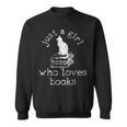 Book Bookworm Cat Lover Reading Sweatshirt