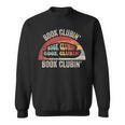 Book Clubin' Retro 70s Style Book Club Reader Graphic Sweatshirt Book Clubin' Retro 70s Style Book Club Reader Graphic Sweatshirt