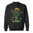 Im The Book Dragon Elf Christmas Librarian Sweatshirt