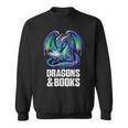 Book Dragons And Books Reading Lover Sweatshirt