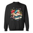 Book Flowers And Butterfly Beautiful Reading Reader Sweatshirt