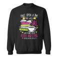 Book Lover & Coffee Reader Reading Quote Women & Girls Sweatshirt