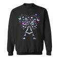 Book Lover Bookworm Reading Books Butterfly Sweatshirt