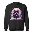 Book Lover Crystal Witchy Cute Cat Kawaii Pastel Goth Sweatshirt Book Lover Crystal Witchy Cute Cat Kawaii Pastel Goth Sweatshirt
